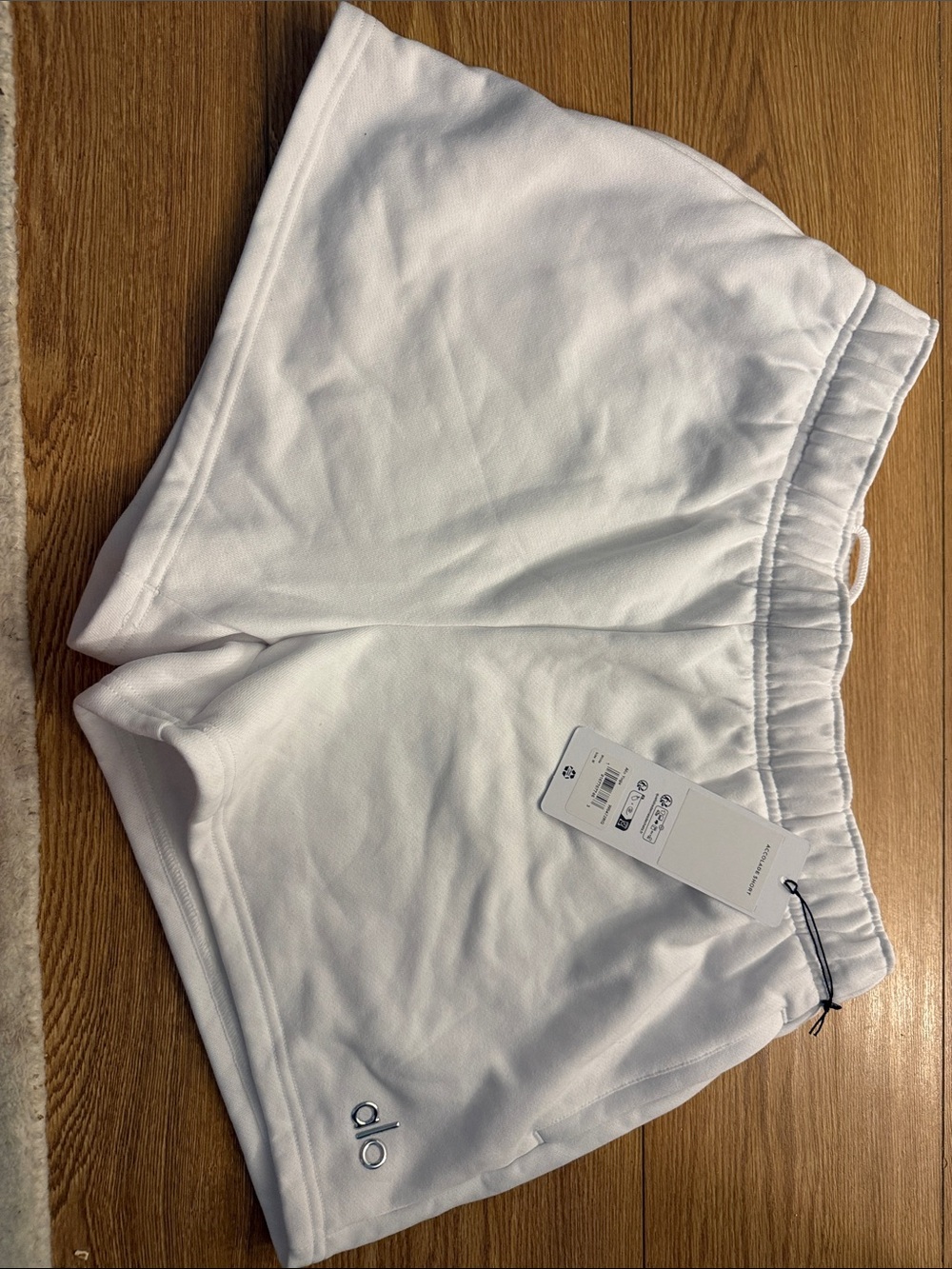ALO Yoga White Athletic Shorts